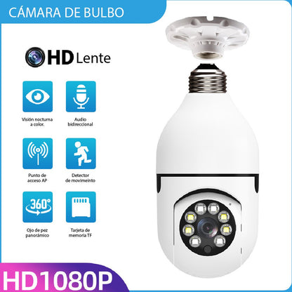 Camara Tipo Bombillo 360 Grados