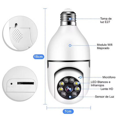 Camara Tipo Bombillo 360 Grados