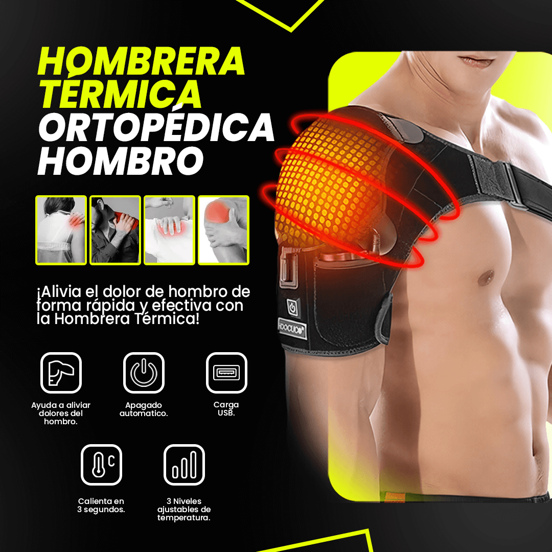 (HeatRelief) Hombrera termina ortopédica (Alivio instantáneo, recuperación durante el día)