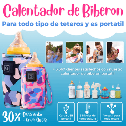 Calentador de Tetero Portátil (Materiales 100% Libre de germenes)