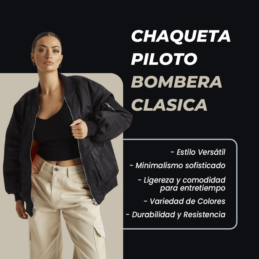 Chaqueta Piloto Bombera Clásica Mujer