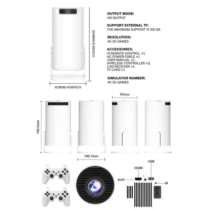 USA product: Projector + Retro Video Game Console 🏗️