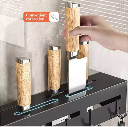 Estante de cuchillos para cocina multifuncional